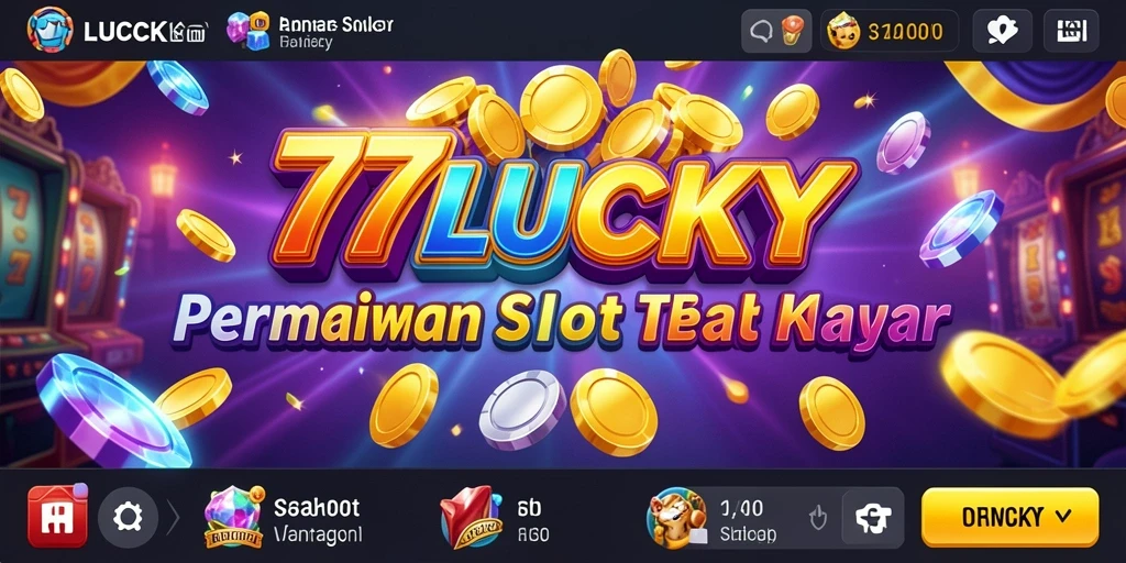 Screenshot permainan Slot 777LUCKY menampilkan grafis dan gameplay menarik.