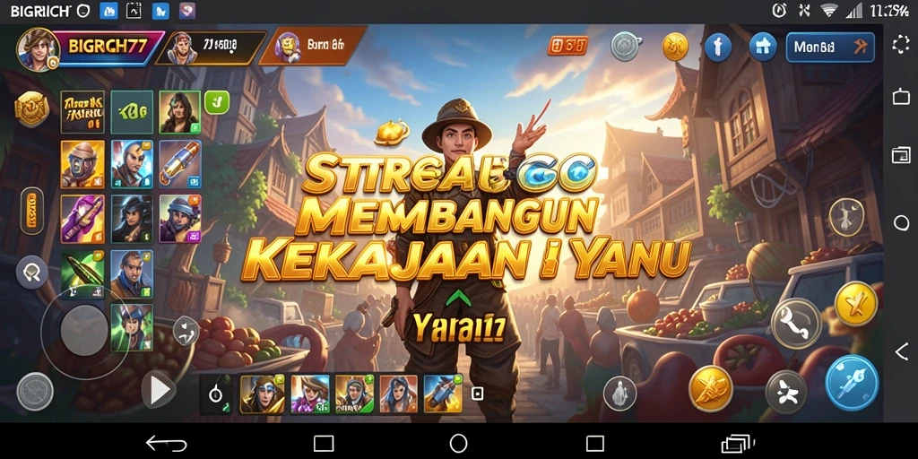 Tampilan gameplay strategi yang menegangkan dan seru.
