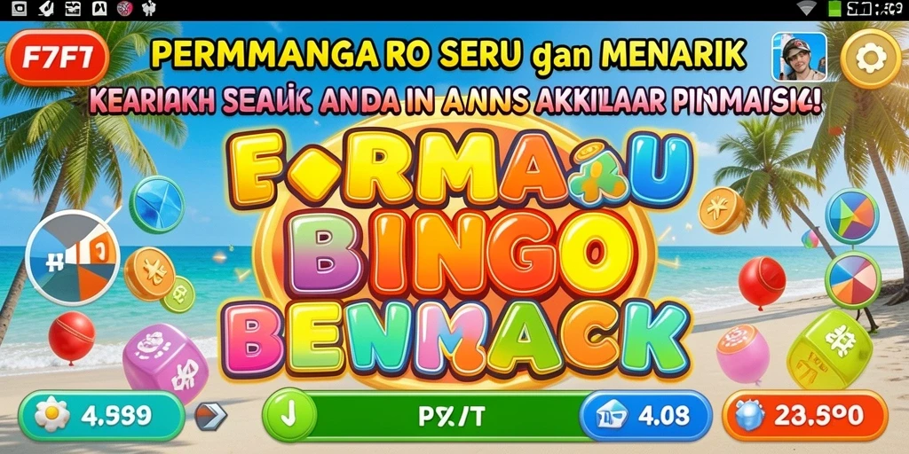 Tampilan gameplay Bingo yang seru dan interaktif di F7F7.