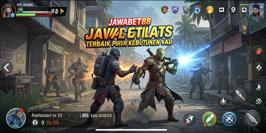 Screenshot utama JAWABET88 menampilkan antarmuka sederhana dan fungsional.