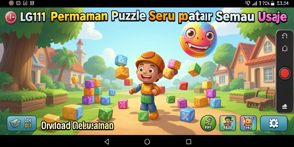 Screenshot gameplay LG111 menampilkan tantangan Puzzle yang menarik.