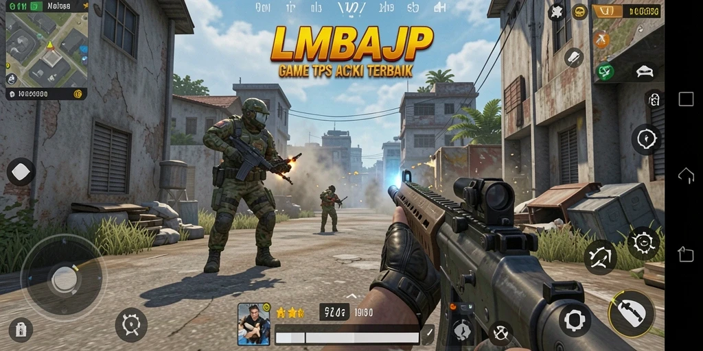 Tampilan gameplay seru dan mendebarkan dalam LMBAJP.