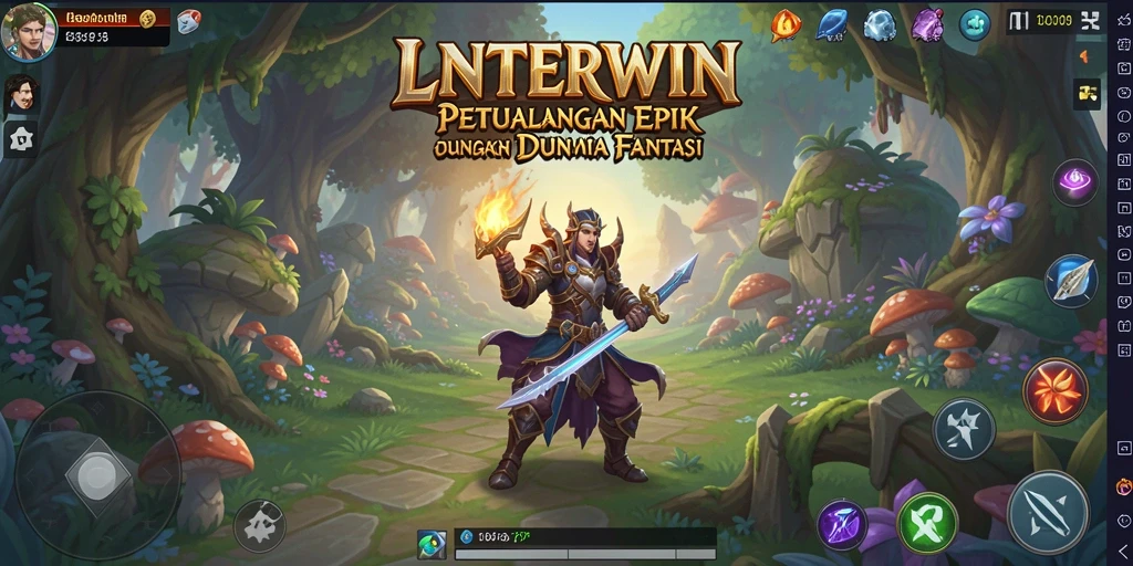Tampilan gameplay LNTERWIN dengan petualangan yang mendebarkan.
