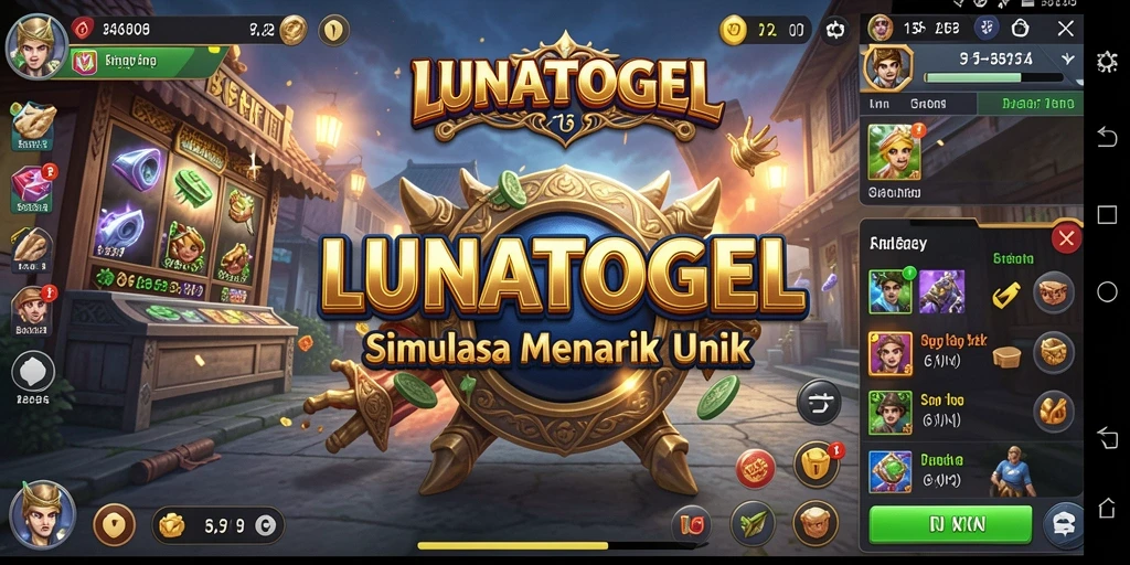 Screenshot gameplay LUNATOGEL menunjukkan pengalaman simulasi yang mengasyikkan.