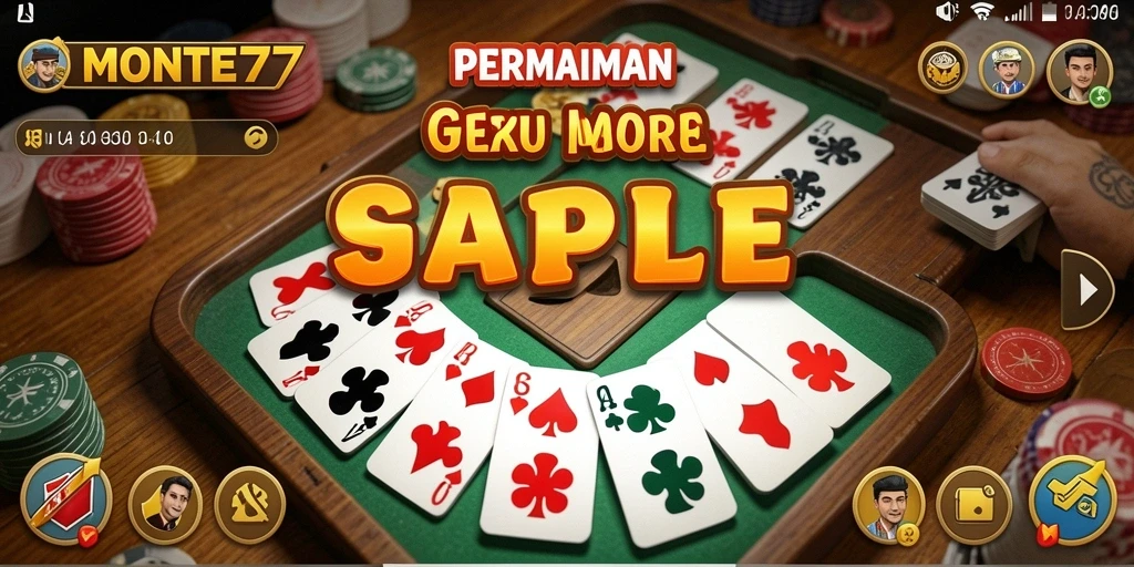 Tampilan gameplay seru dan menantang di MONTE77.