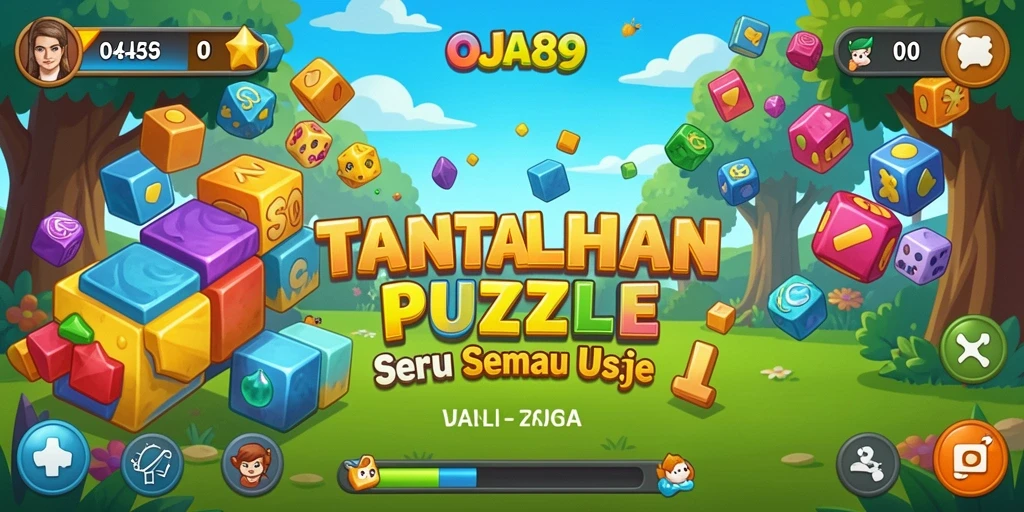 Tampilan gameplay utama OJA89 dengan puzzle yang menantang.