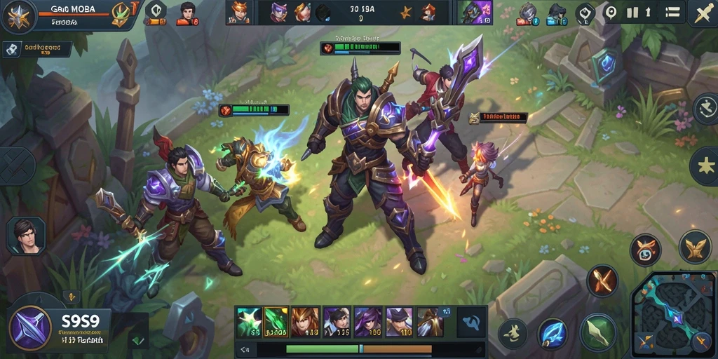 Tampilan gameplay S9S9 yang seru dengan karakter yang dinamis.