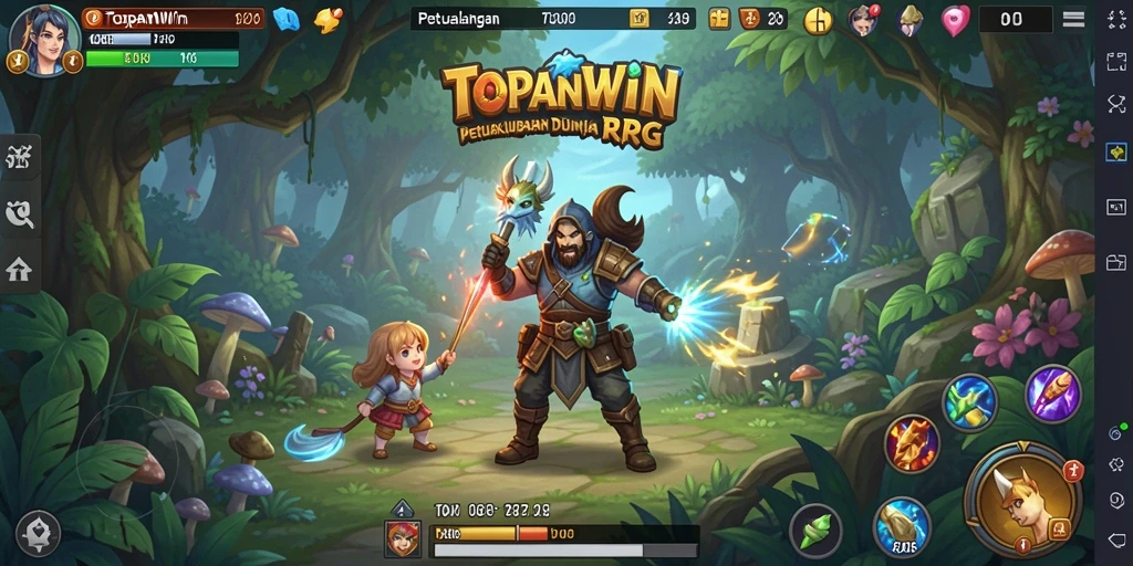 Screenshot gameplay RPG TOPANWIN yang mendalam dan menantang.